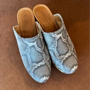 Corso Como snakeskin print clog